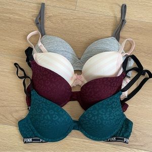 ❌SOLD❌ BUNDLE Vitoria’s Secret PINK VS Bra Bundle 32A